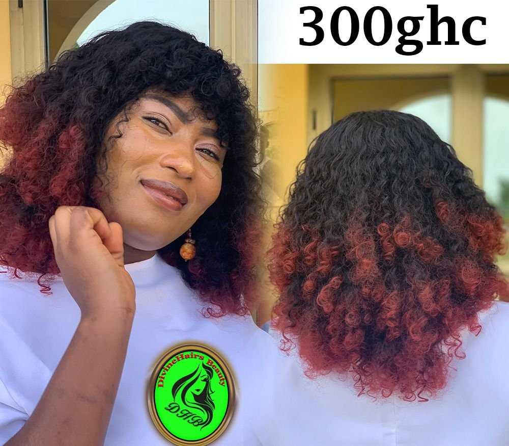 Wine Tips Fringe - Human Hair Blend